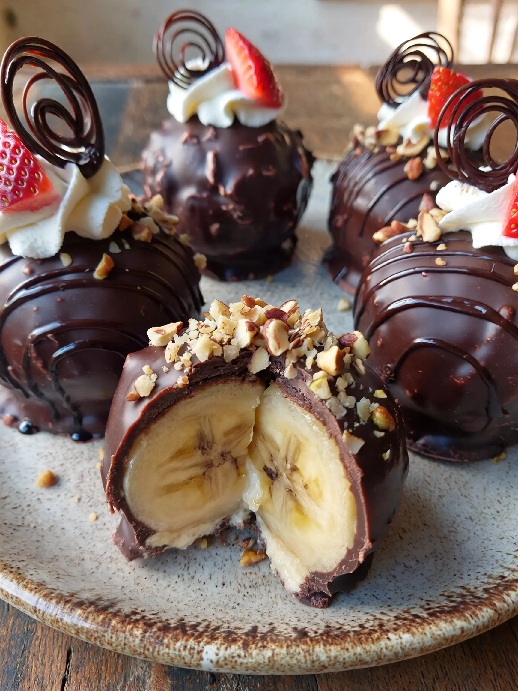 Banana Split Truffles