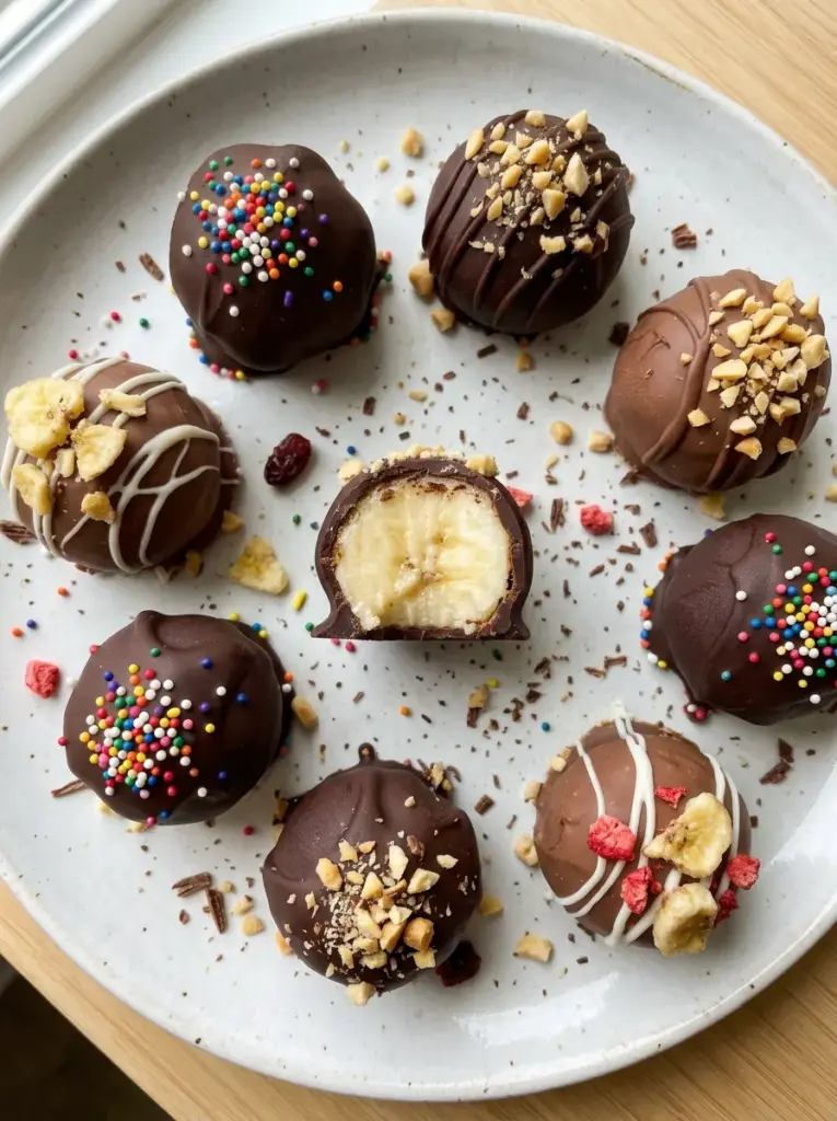 Banana Split Truffles
