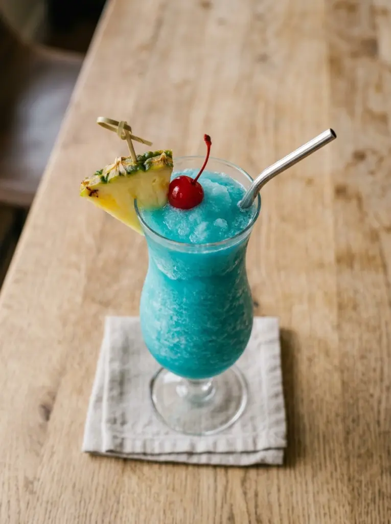 Frozen Blue Hawaiian Cocktail 