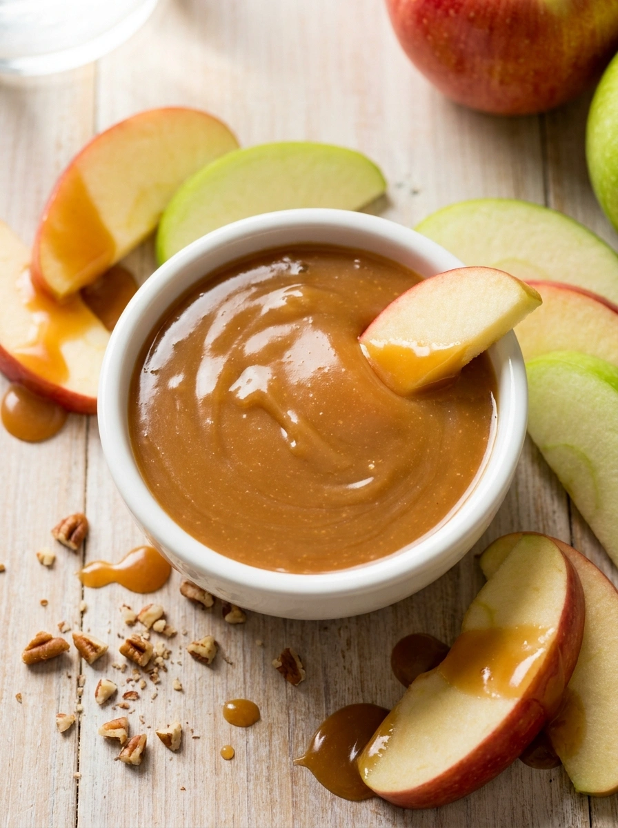 This easy Caramel Apple Dip is creamy, sweet, and rich, made with cream cheese, caramel sauce, and warm cinnamon for a perfect fall snack or party dessert.