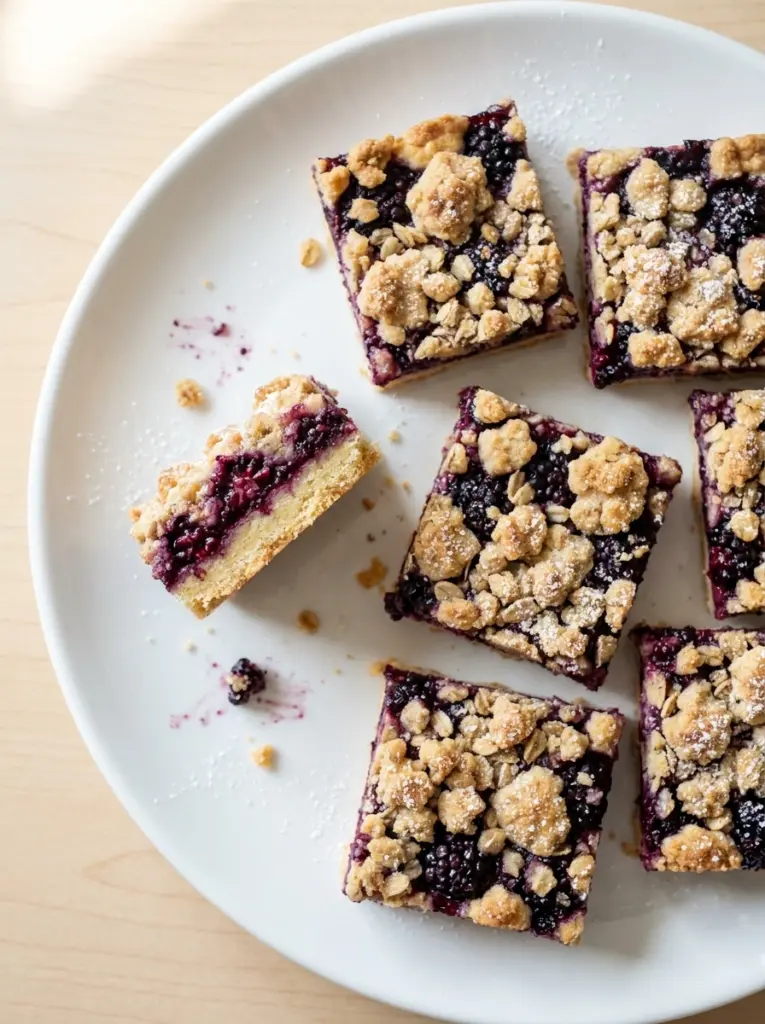 Blackberry Crumble Bars
