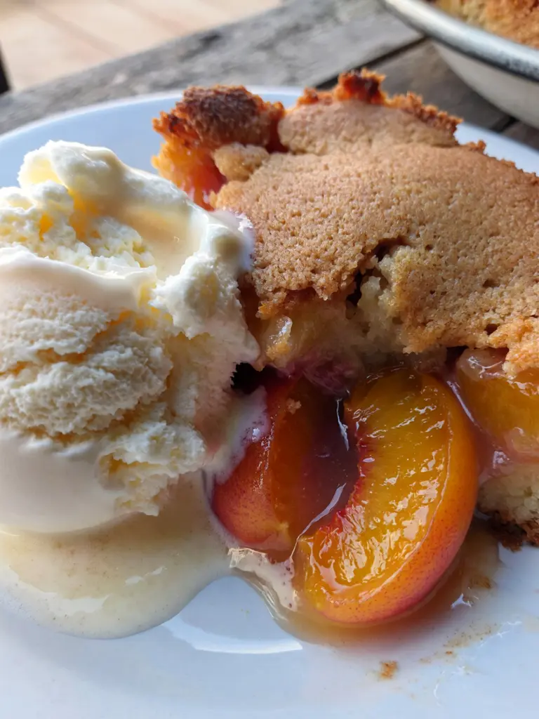 Peach Dump Cake