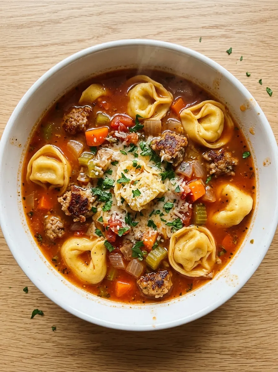 Sausage Tortellini Soup
