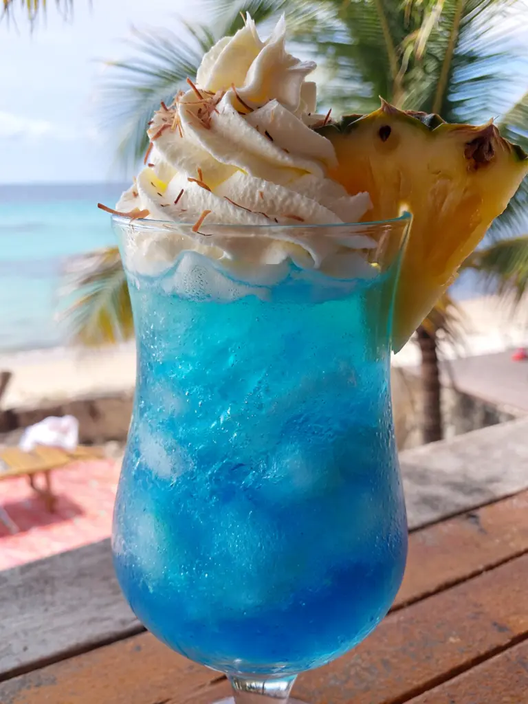 Frozen Blue Hawaiian Cocktail