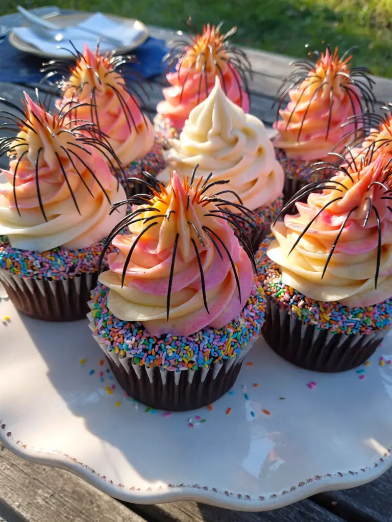 Firecracker Cupcakes