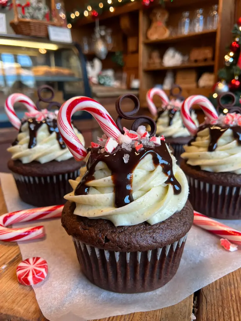 Chocolate Peppermint Cupcakes
