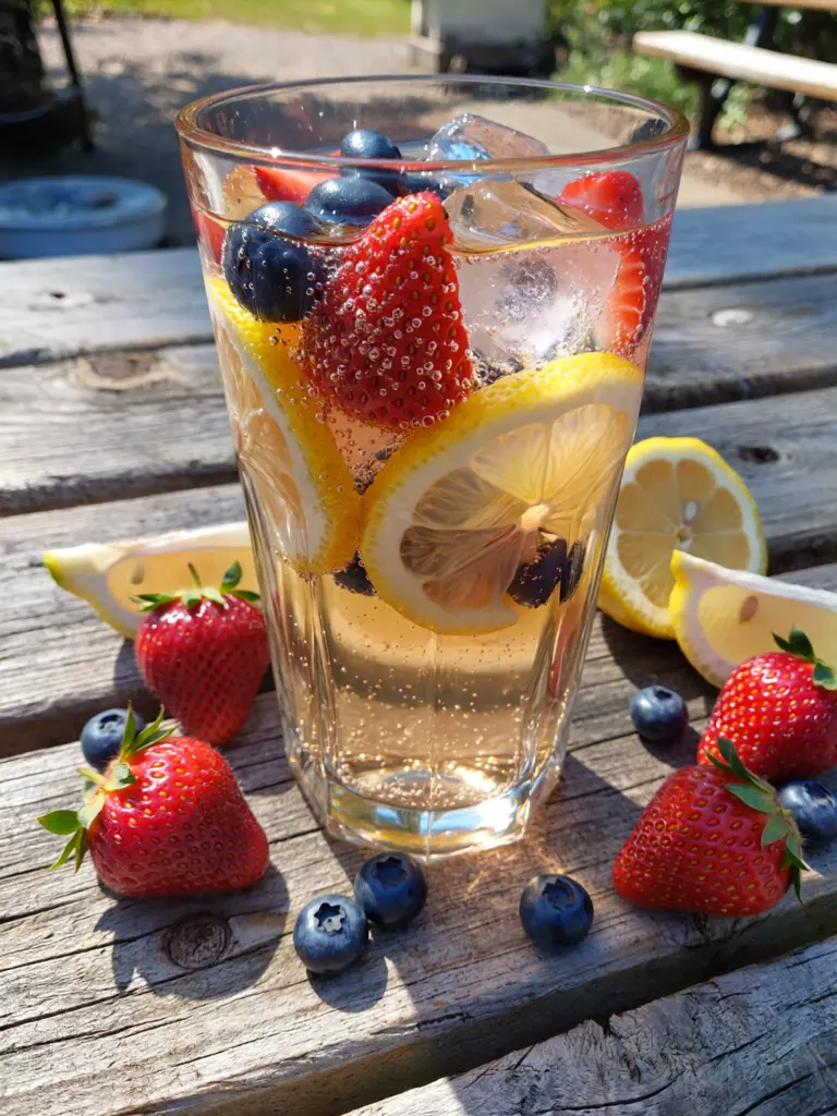 Patriotic Sparkling Lemonade