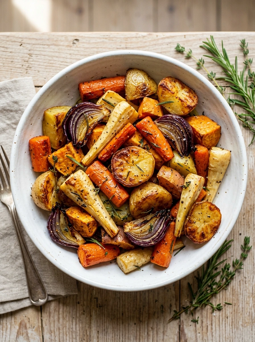 Roasted root vegetables
