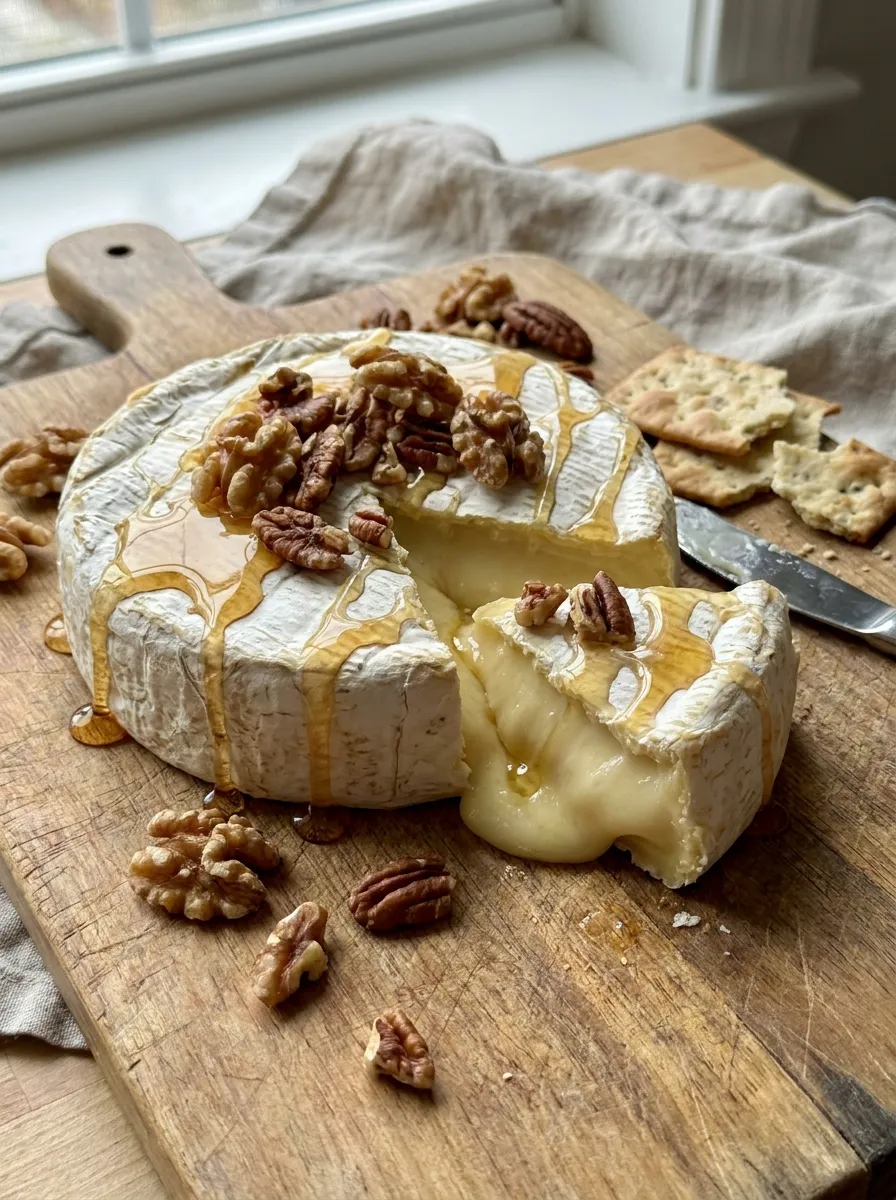 Baked Brie with Honey and Nuts