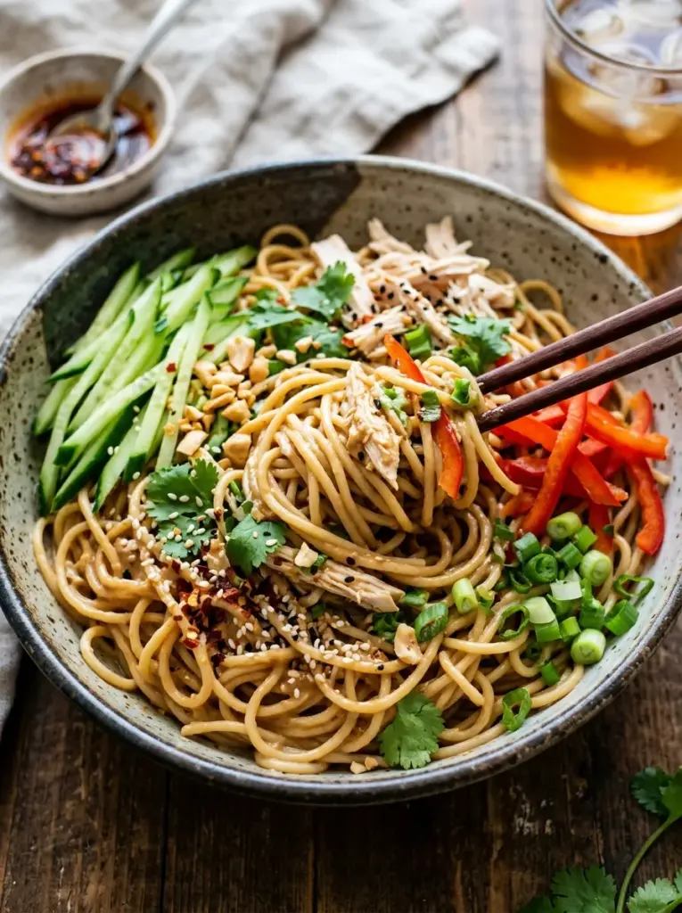 Cold Sesame Noodle Salad