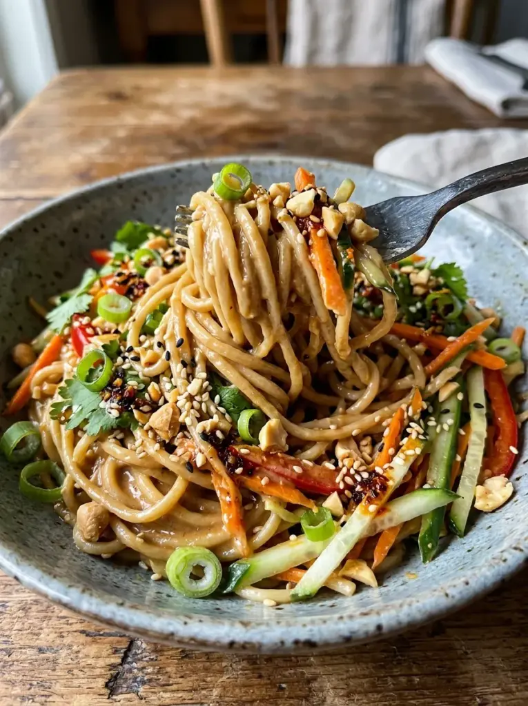 Cold Sesame Noodle Salad